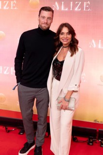 Holger Miethig and Jean Bork at the Cirque du Soleil Alizé world premiere at the Berliner Theater