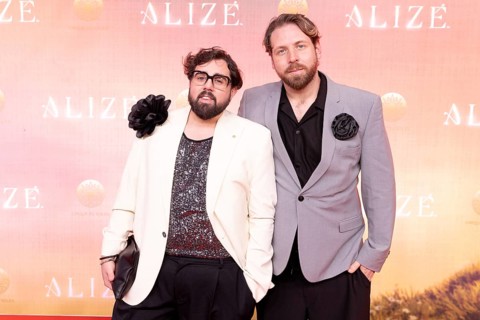 Steven Preisner and Florian Gibki at the Cirque du Soleil Alizé world premiere at the Berliner