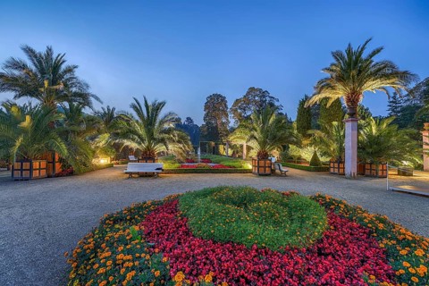 Palmengarten spa park illuminates Bad Pyrmont Germany