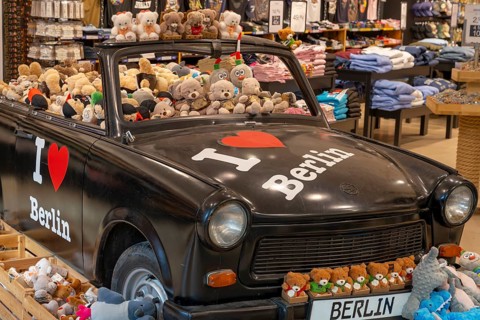 Souvenirs from Berlin at Trabi