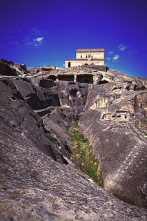 Uplistsikhe, an ancient cave city, one of the first cities in Georgia, is a UNESCO protected site