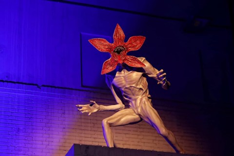 Feature: Demogorgon figure - Stranger Things season 5 fan event, Tempelhof Airport, Hangar 7,