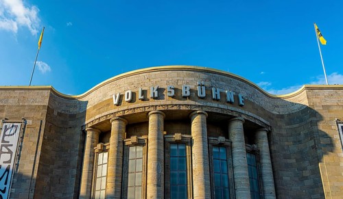 The Volksbühne am Rosa Luxemburg Platz in Berlin Mitte, the stage was created in 1890 during a