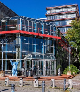 Entrance to the Einstein Center for Mathematics building at the Technical University of Berlin on