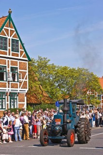 Old Country York City Hall Old Manor Half-timbered Building Brick House Architecture Blossom