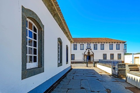 Old colonial-style mansions in the historic city of Congonhas in Minas Gerais