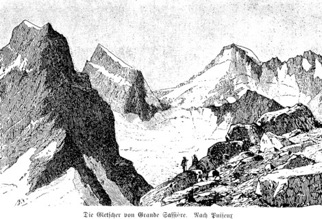 Aiguille de la Grande Sassière or Grande Sassière (3751 m) Sainte-Foy-Tarentaise, Grajan Alps, Mont
