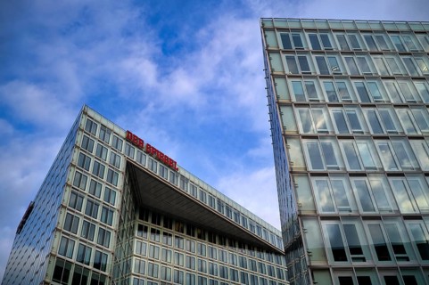 Verlagshaus Der Spiegel, logo, Spiegelgebäude, Hafencity, Free and Hanseatic City of Hamburg,