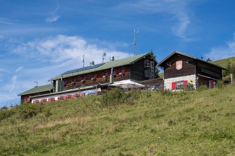 Brauneck-Hütte, Gipfelhaus, Berggaststätte, Brauneck, Bavarian Prealps, Isarwinkel, Lenggries,