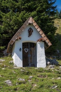 Kleine Kapelle am Brauneck, Bavarian Prealps, Isarwinkel, Lenggries, Upper Bavaria, Bavaria,