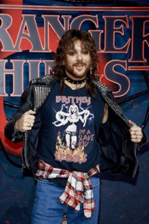 Riccardo Simonetti at the Stranger Things fan event in Hangar 7 at Tempelhof Airport in Berlin on