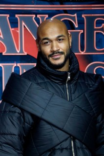 Malick Bauer at the Stranger Things fan event in Hangar 7 at Tempelhof Airport in Berlin on 18.11