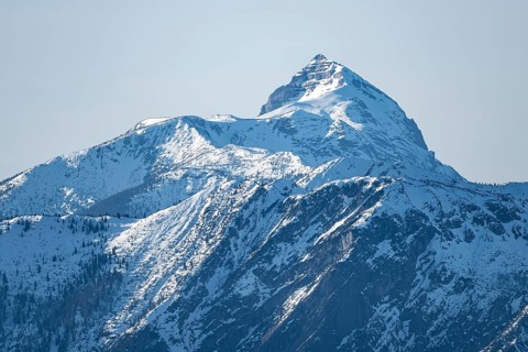 Guffertspitze summit in winter, view from Hohe Salve, Tyrol, Austria