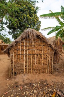 Traditional village, mud huts, Sadaani, Tanzania