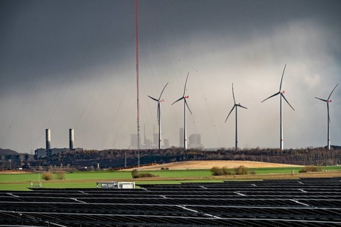 86.5 MW peak open space photovoltaic systems, from RWE, with over 141, 000 solar modules, on a side