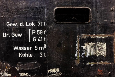 Technical data of a historic steam locomotive owned by the Free State of Bavaria, Eisenbahnmuseum,