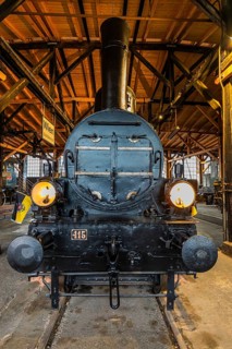 Legendary Austrian Southern Railway No. 415, pulled the court train of Empress Elisabeth, Sissi,