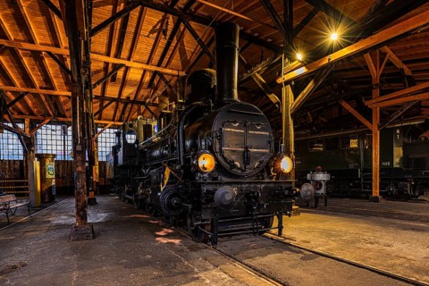 Legendary Austrian Southern Railway No. 415, pulled the court train of Empress Elisabeth, Sissi,