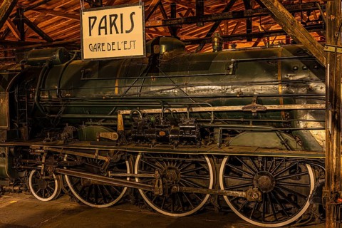 Legendary French La France locomotive, operating number 231.K 22, replica of the Gare de L'Est