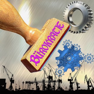 Symbolic photo, fighting bureaucracy, nonsensical laws, SMEs and industry lawsuits, economy