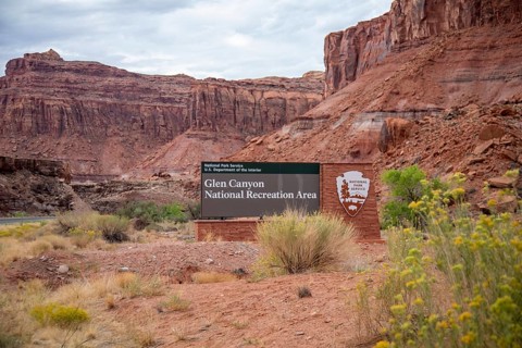 Hite, Michigan - Glen Canyon National Recreation Area. The National Park Service unit encompasses