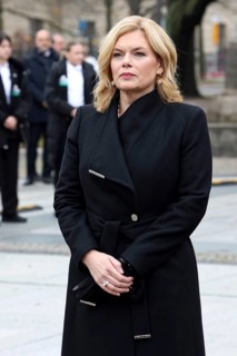 Julia Klöckner, President of the German Bundestag - Memorial Day Wreath laying for victims of war