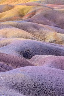 Colourful, wavy landscape in pastel colors with earthy tones and fascinating textures. Africa, East