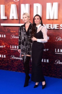 Demi Moore, Ali Larter (cast), LANDMAN, red carpet for the European premiere of the 2nd season of