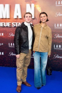 Luis Vorbach and Tomomi Themann, LANDMAN, red carpet for the European premiere of the 2nd season of