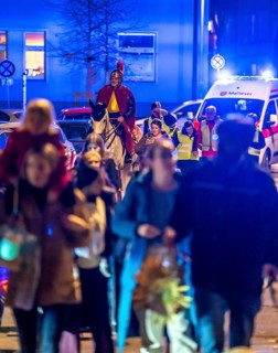 Safety at the Martin train in Essen-Rüttenscheid, the parish of St. Lambertus, accompanied by