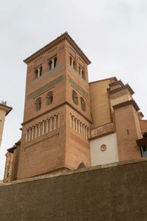 Mudéjar architecture tower of San Pedro church, Iglesia de San Pedro, Teruel, Aragon, Spain