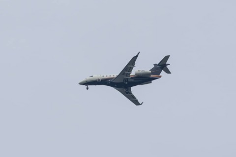 Embraer Legacy 500 executive business jet passenger aircraft of Flexair airlines in flight on