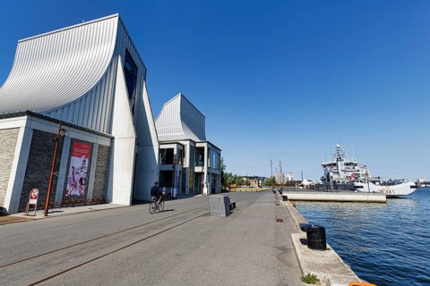 Utzon Center, experimental cultural center for architecture, design, art and communication, modern