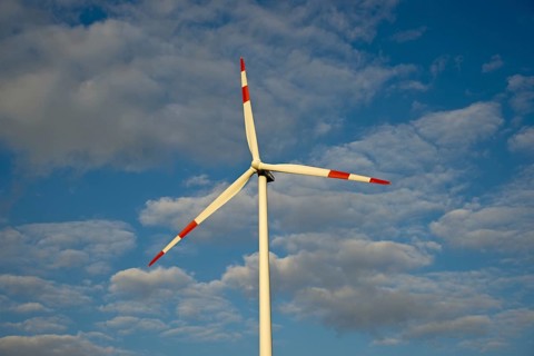 Europe, Germany, Baden-Württemberg, Swabian Jura, Tomerdingen wind farm