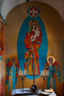 Modern Lady Chapel in the Baroque Church of St. Jakob and St. Leonard, Hopfgarten im Brixentale,