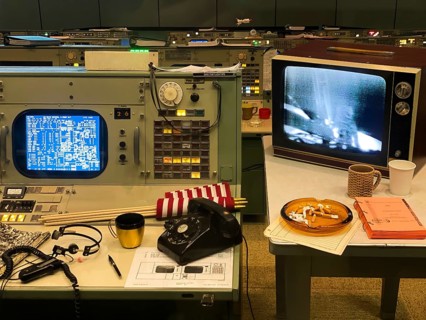 Houston Nasa Space Mission control historic center, NASA monitored Gemini and all Apollo 11 lunar