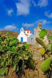 Ano Mera, Mykonos, Cyclades, Greece - Small church from the 18th century on the site of the Gyzi