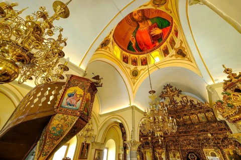 Ano Mera, Mykonos, Cyclades, Greece - The Panagia Tourliana monastery is the center of Ano Mera.