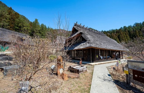 Iyashinosato open-air museum, old Japanese village with traditional houses, Fujikawaguchiko, Saiko,