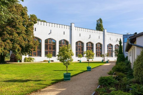 Orangery, Muskau Castle, Muskauer Park, UNESCO World Heritage Site, Bad Muskau, Upper Lusatia,