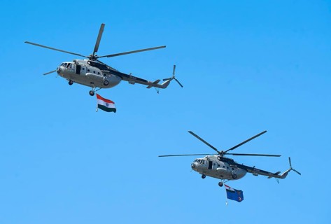 Indian Air Force aerobatic team performs during rehearsals ahead of the air show organised as part