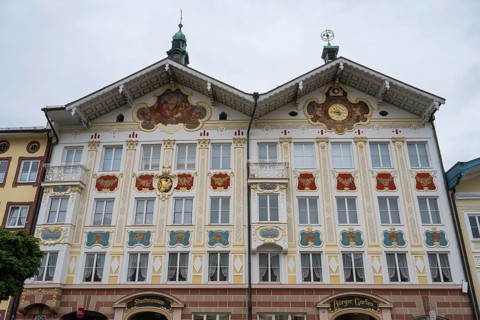Façade of the city museum, Bürgergarten, former town hall, historic building, Marktstraße,