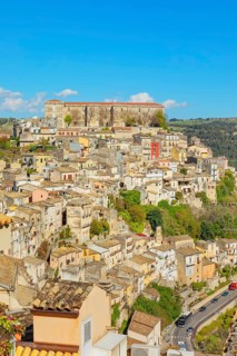 Historic town view, Ragusa Ibla, Ragusa province, Sicily, Italy
