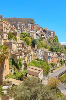 Historic town view, Ragusa Ibla, Ragusa province, Sicily, Italy