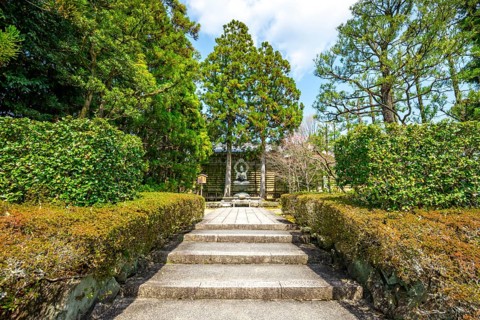 Buddha statue, Ninna-ji temple, Buddhist temple, Kyoto, Japan