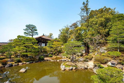 Japanese Garden with Pond, North Garden, Kitaniwa or Hokutei Garden, Ninna-ji Goths, Buddhist