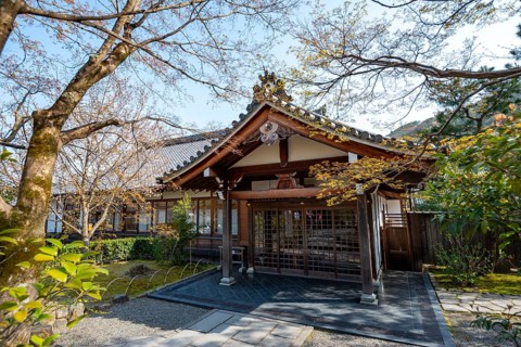 Tenryu-ji Temple Buildings, Zen Buddhist Temple Complex, Kyoto, Japan