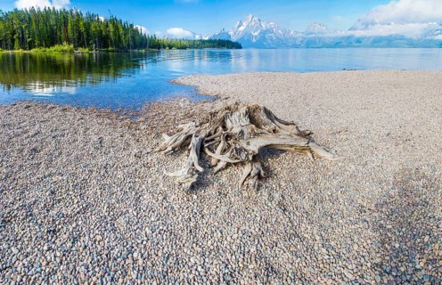 Majestic grand tetons range landscape
