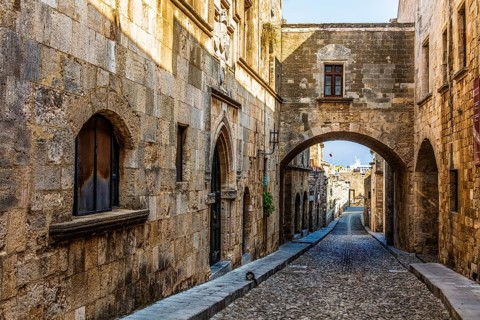 Knight's Street in Old Town from the time of the Order of St. John, the only preserved street from