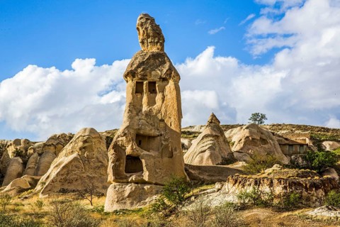 Valley of the Doves, fantastic tuff rock formations, Cappadocia, Turkey